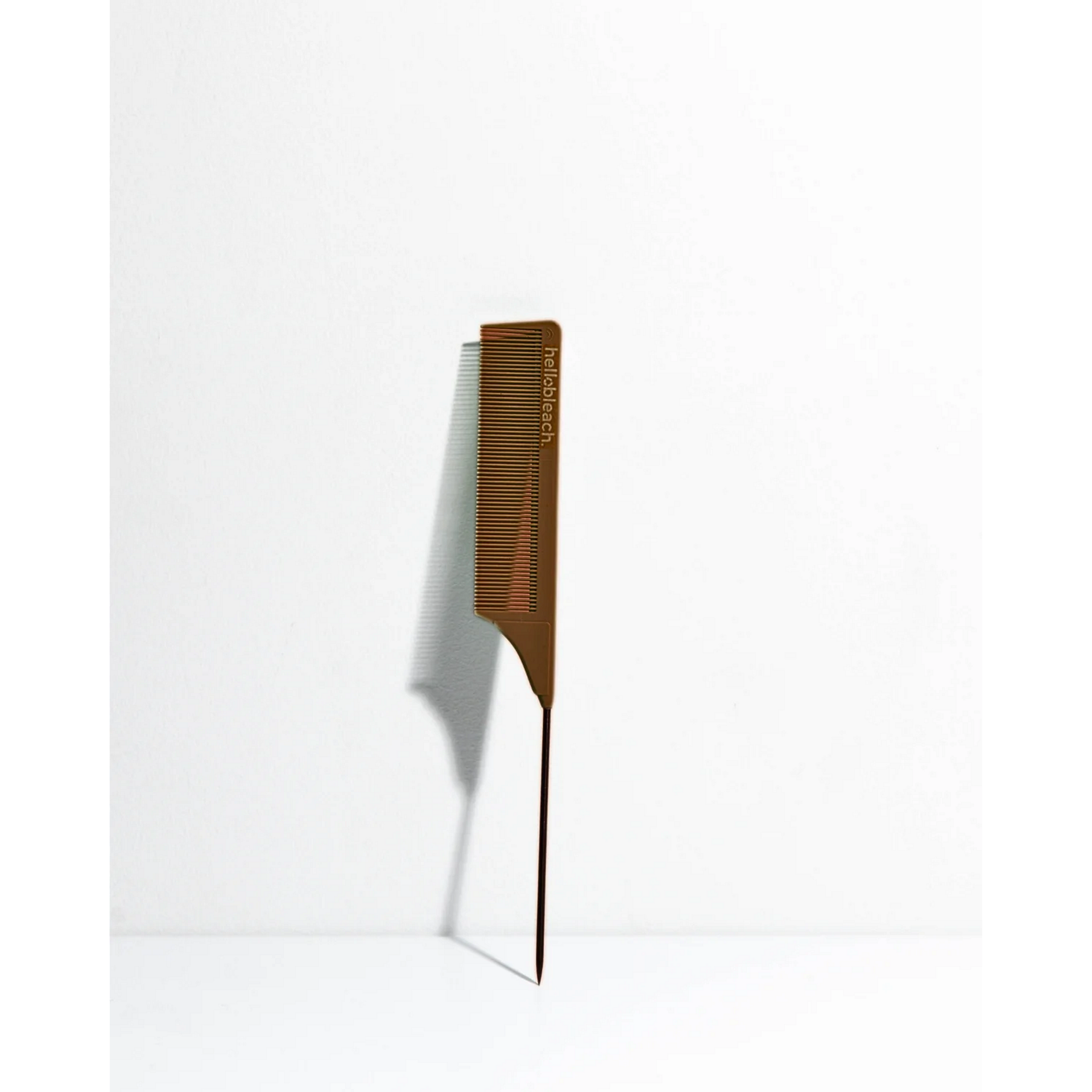 Tail Comb with Stainless Steel Tip - Clay